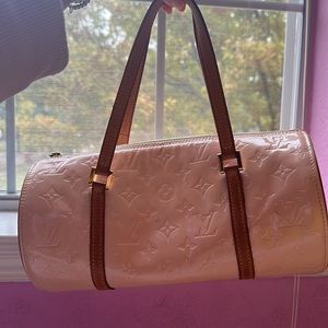 Louis Vuitton Patent Papillon Bag PINK